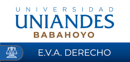 Entorno Virtual de Aprendizaje Derecho UNIANDES Babahoyo