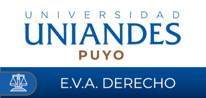 Entorno Virtual de Aprendizaje Derecho UNIANDES Puyo