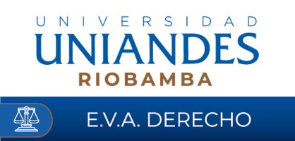 Entorno Virtual de Aprendizaje Derecho UNIANDES Riobamba